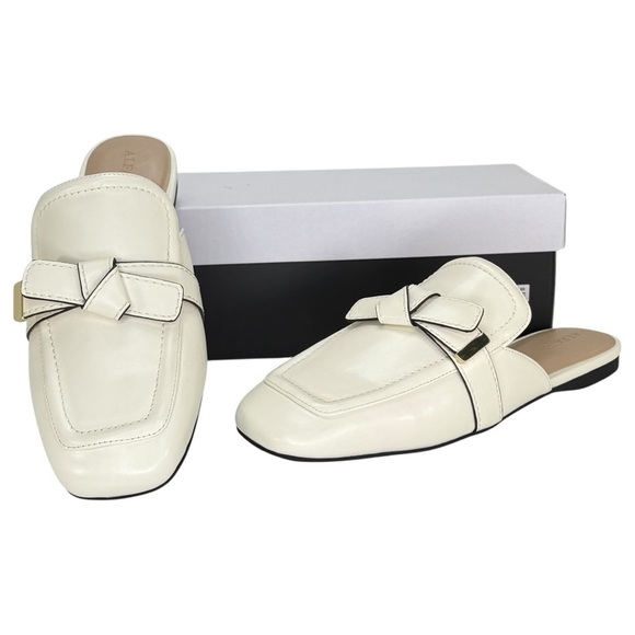 Alfani Parvani Bone Faux Leather Womens Flat Mules Size 10M - Picture 12 of 13
